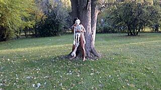 Dancing With Bones Outdoor With Scottish Pornstar