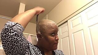 milf at home first time shaving her head smooth