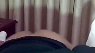 Petite Latina Rides Big Cock In Tight Pussy Cowgirl