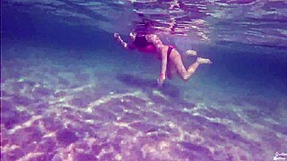 Amateur long legs perfect body girls relaxing underwater swimming asmr pov