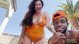 Naughty Josie Jaxxon Gets Pool Holiday Bang From Lusty Rome Major