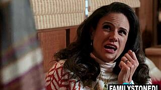 I caught my stepaunt penny barber fucking my stepdad now she has to fuck me too