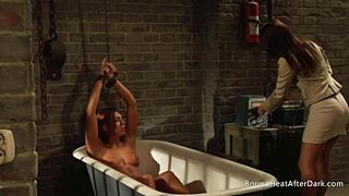 hands tied lesbian slave humps dom mistress