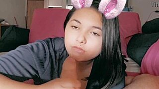 suckin big cock with face filter