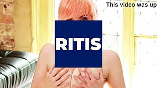 Rae fucks herself with a dildo until she cums