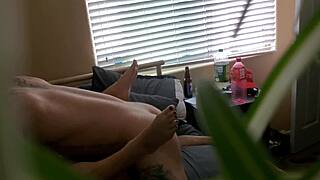 Peeping Step Dad Cant Resist Watching