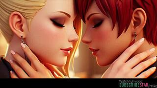 Mature x vice lesbian kissing the king of fighters ai generated