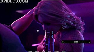 Red veil masturbate with striper