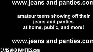 watch me remove my tight jeans slowly
