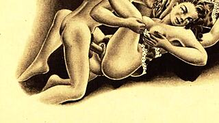 Vintage erotic art