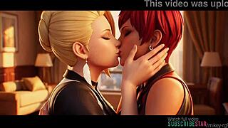 Mature x vice lesbian kissing the king of fighters ai generated