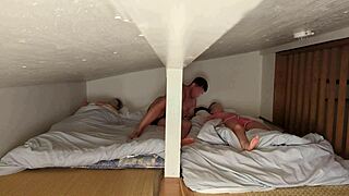 shared japanese bed step-dad fucks stepdaughter
