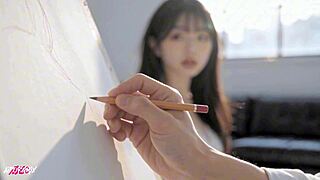 Art nude drawing model aipornmix generated ai