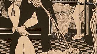Vintage Erotic Art Piece On Display
