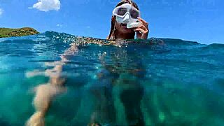 Big ass beauty kayci kaylani swims nude and touches herself underwater