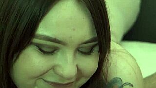 His Cum Flows Out While She Straps Him