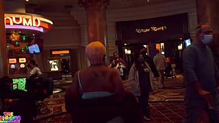 Goddess mulanblossom gets handled by gibby the clown in las vegas