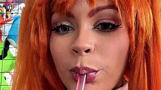 asuka cosplay fart and burp clips in plugsuit plus uniform