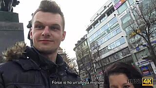 hunt4k le coppie accettano lofferta di cacciatore e la ragazza lo rende felice