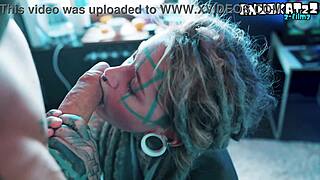 dreadhead pornstar anal rides huge cock in rough session