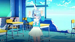 blue archive arona channel twelve features rabbit arona here
