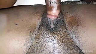 Deep deep pussy fucking with chubby girl squirting on monster cock