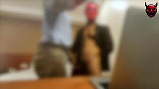 Melvin gets bent over for a big cock ride